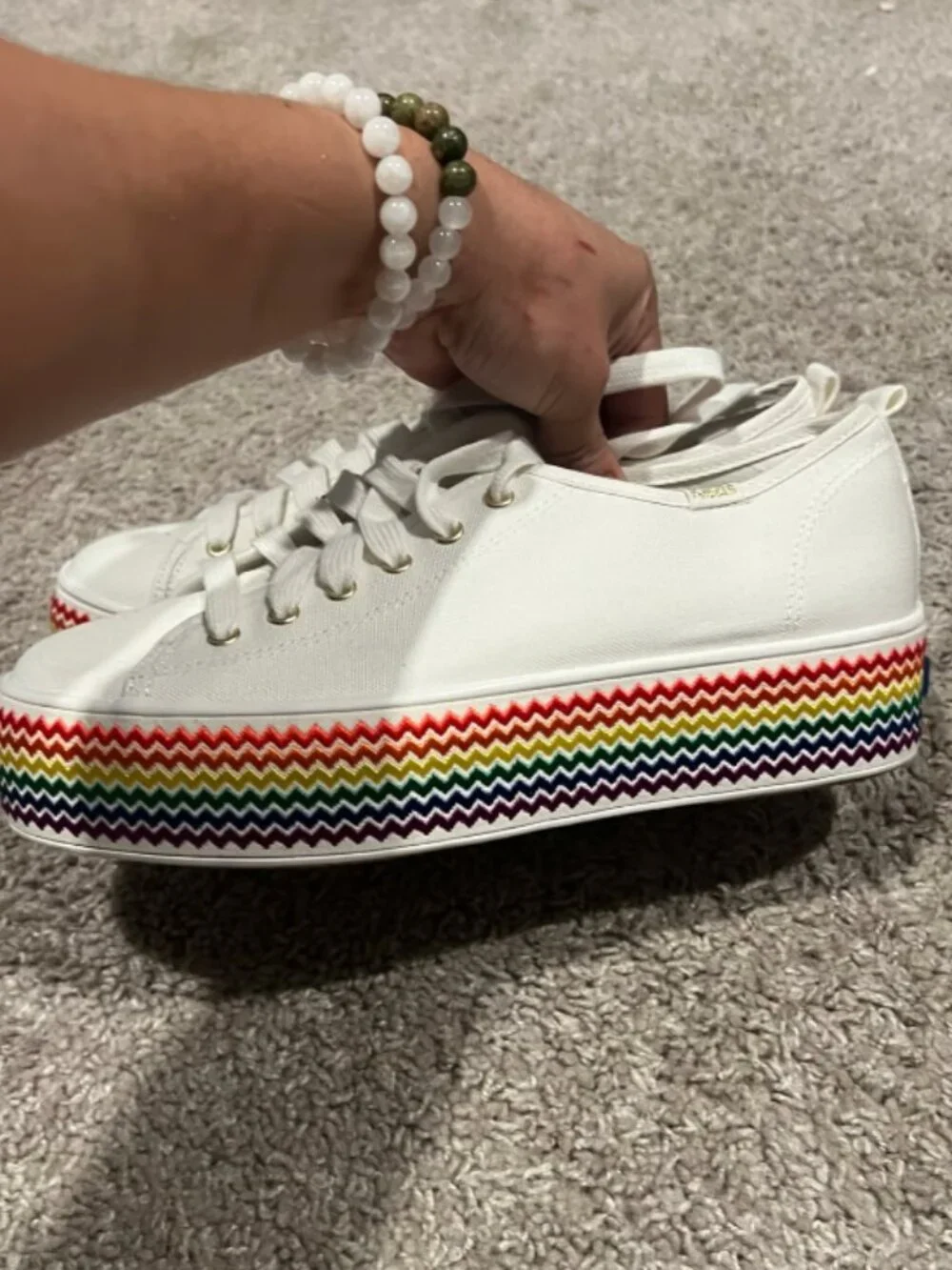 Keds platform colorful rainbow